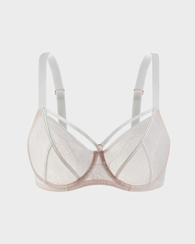 Natural Lifting Support Airy Lace Minimizer Bra