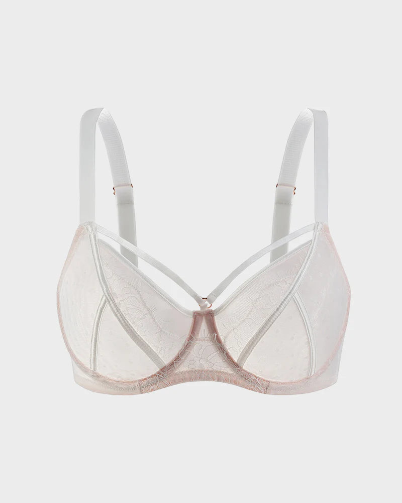 Natural Lifting Support Airy Lace Minimizer Bra