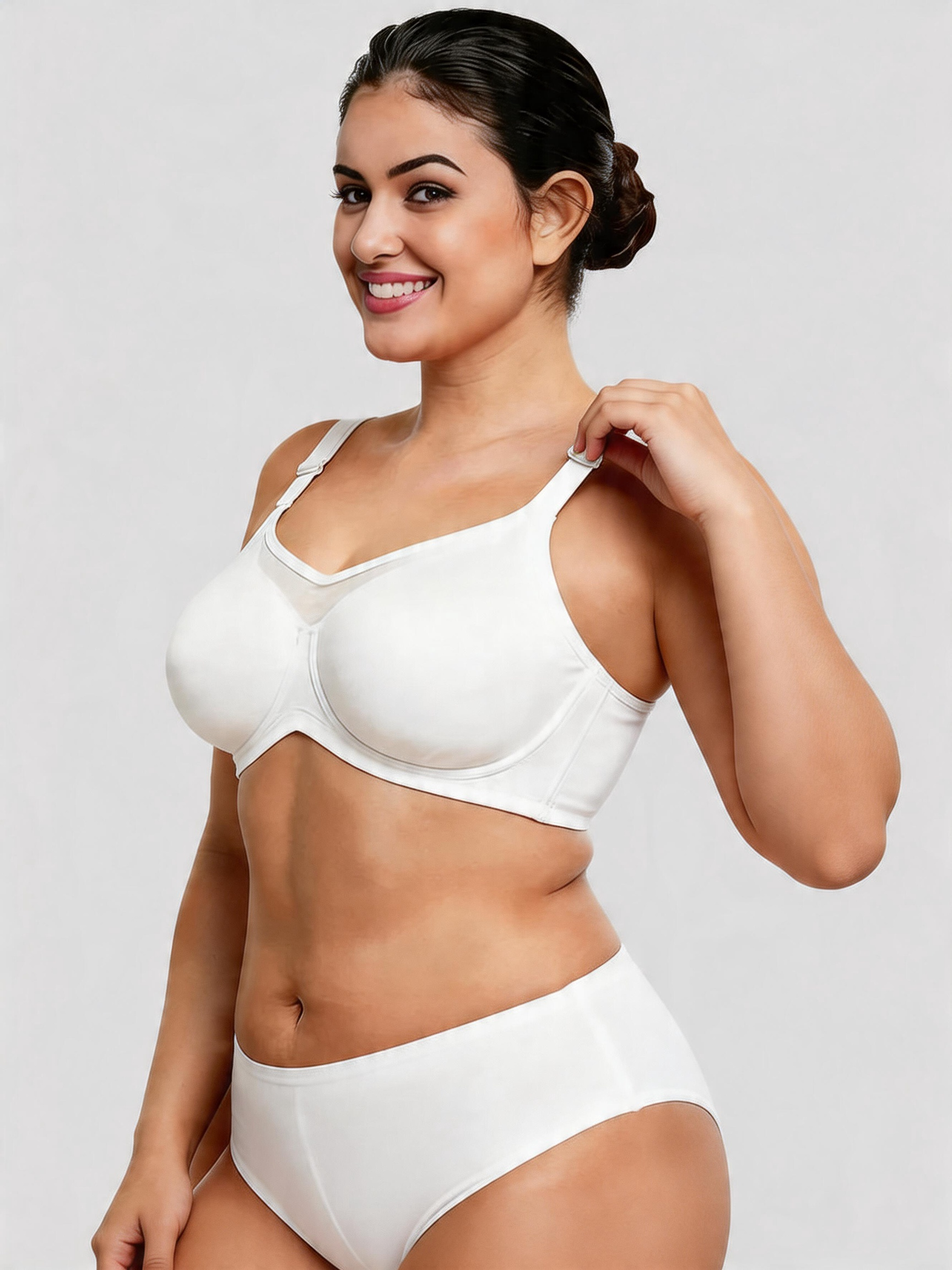 Back Smoothing Support Full Coverage Seamless Minimizer Bra