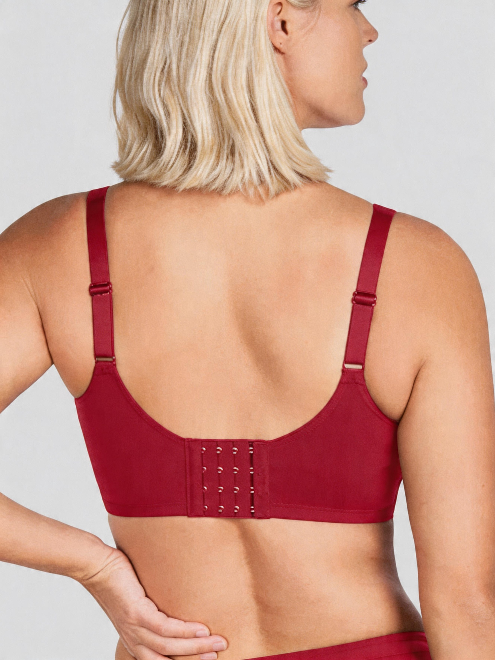 Back Smoothing Support Full Coverage Seamless Minimizer Bra