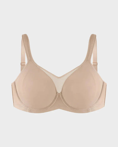 Back Smoothing Support Full Coverage Seamless Minimizer Bra