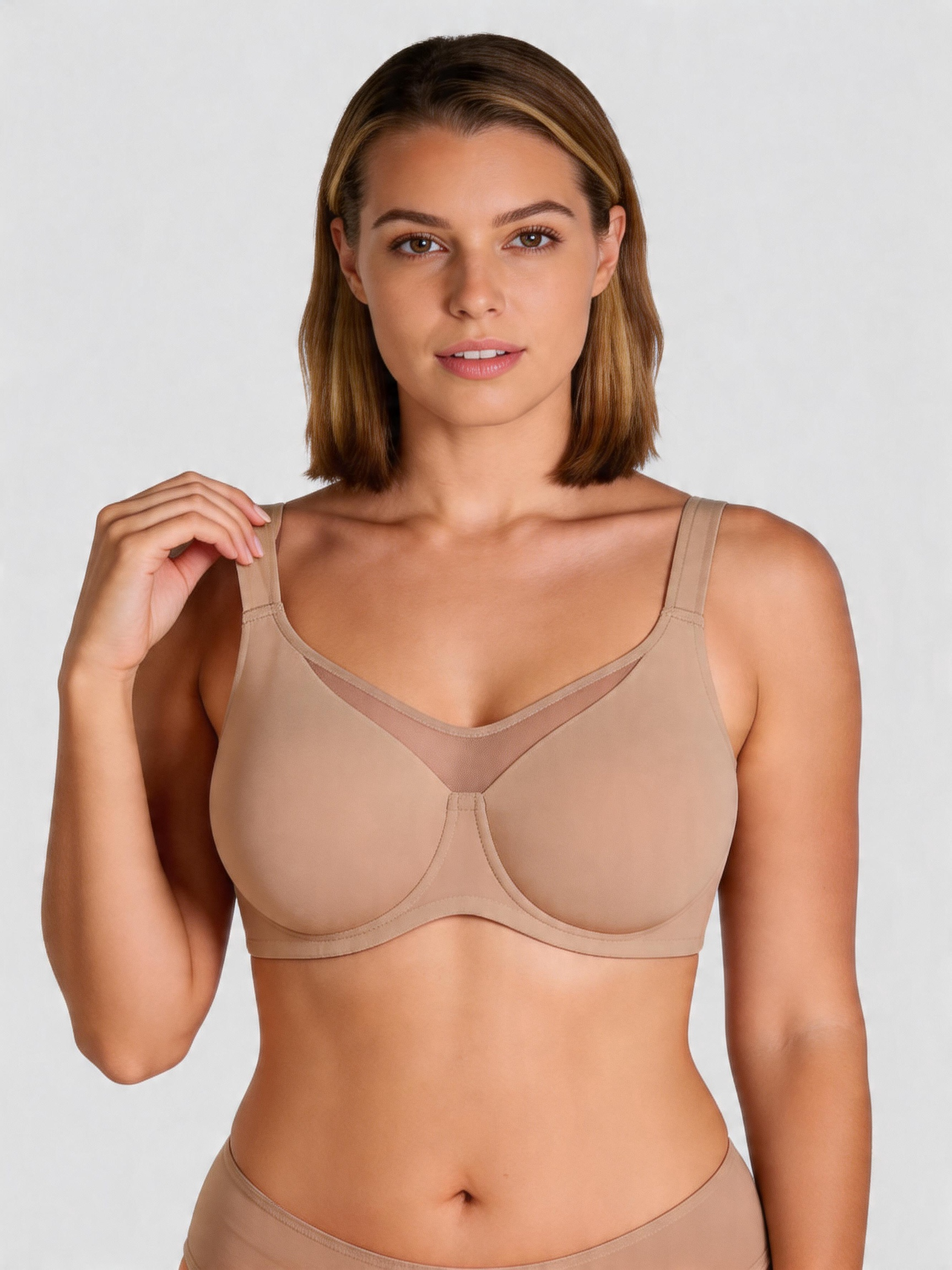 Back Smoothing Support Full Coverage Seamless Minimizer Bra