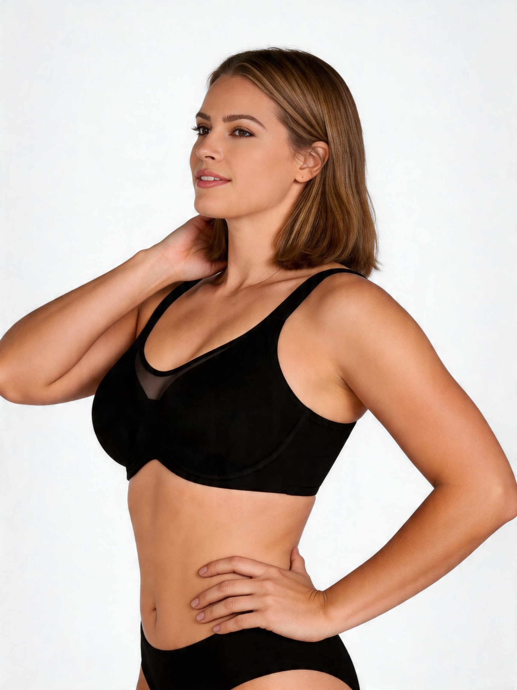 Back Smoothing Support Full Coverage Seamless Minimizer Bra