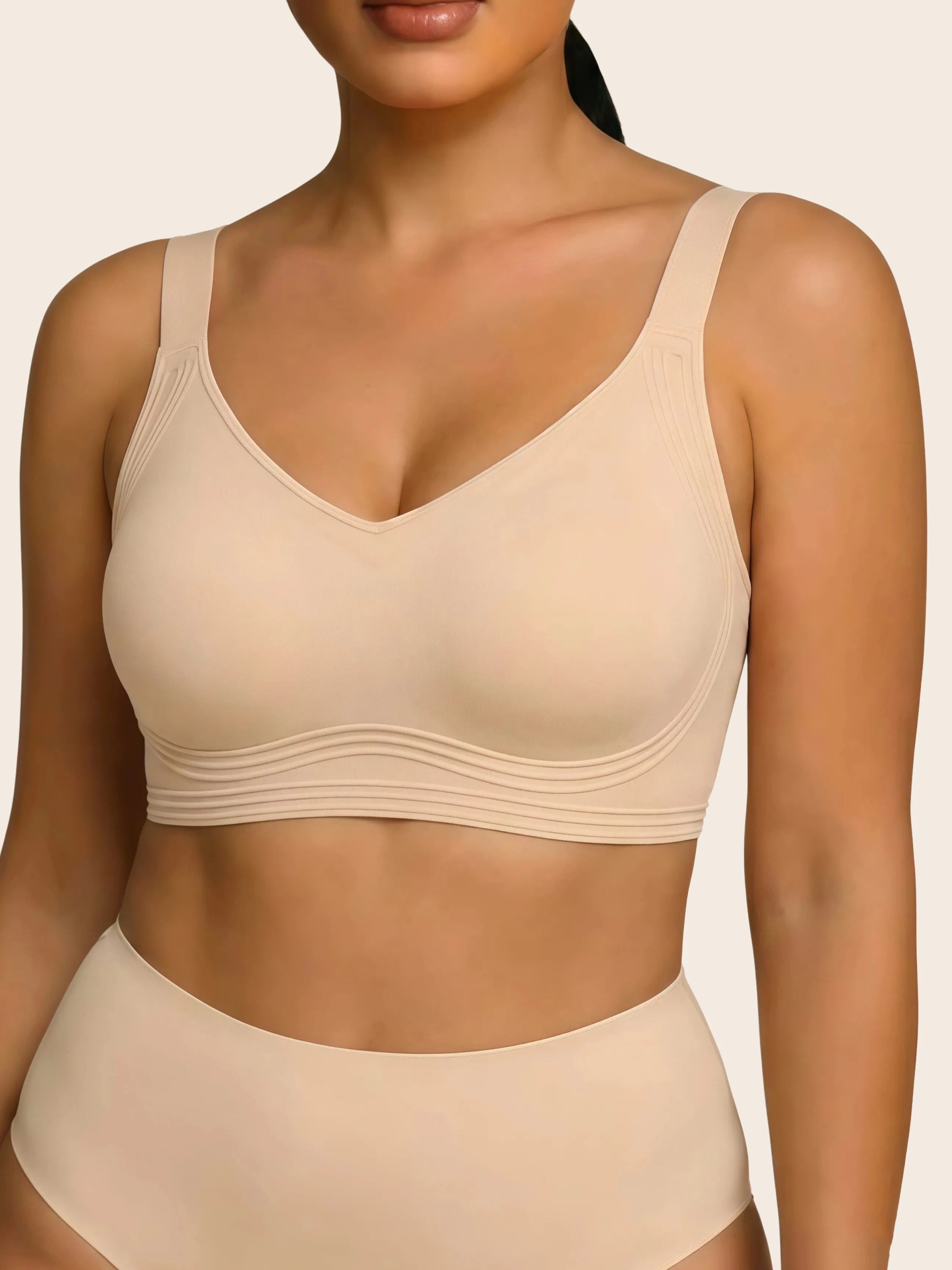 Wireless Push Up Jelly Bra Full Coverage No Underwear Seamless