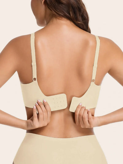 V Neck Scalloped Wireless Bra