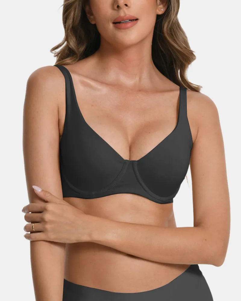 Seamless Underwire Effortless Shaping Lift Balconette Bra