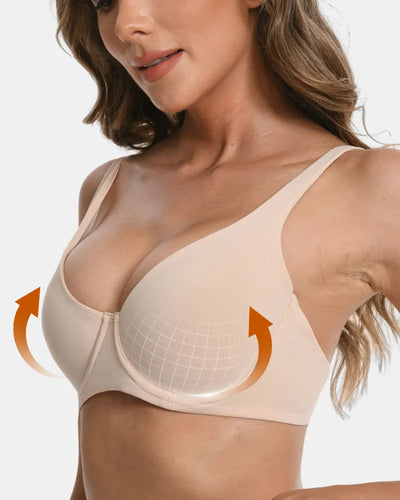 Seamless Underwire Effortless Shaping Lift Balconette Bra