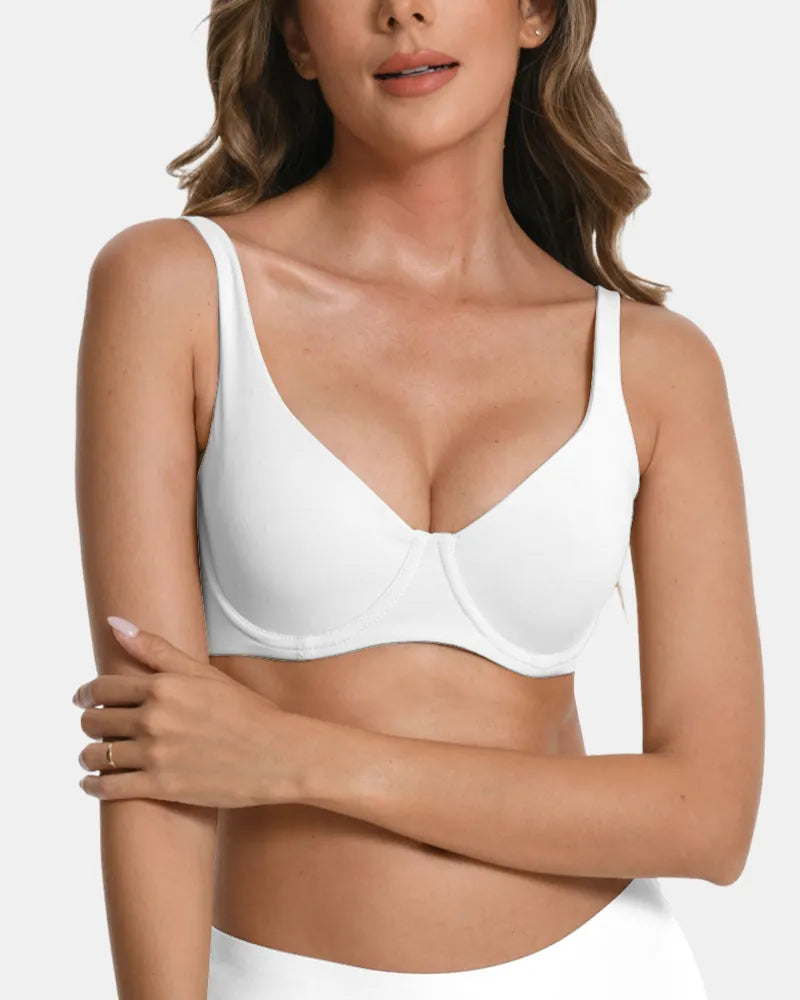 Seamless Underwire Effortless Shaping Lift Balconette Bra