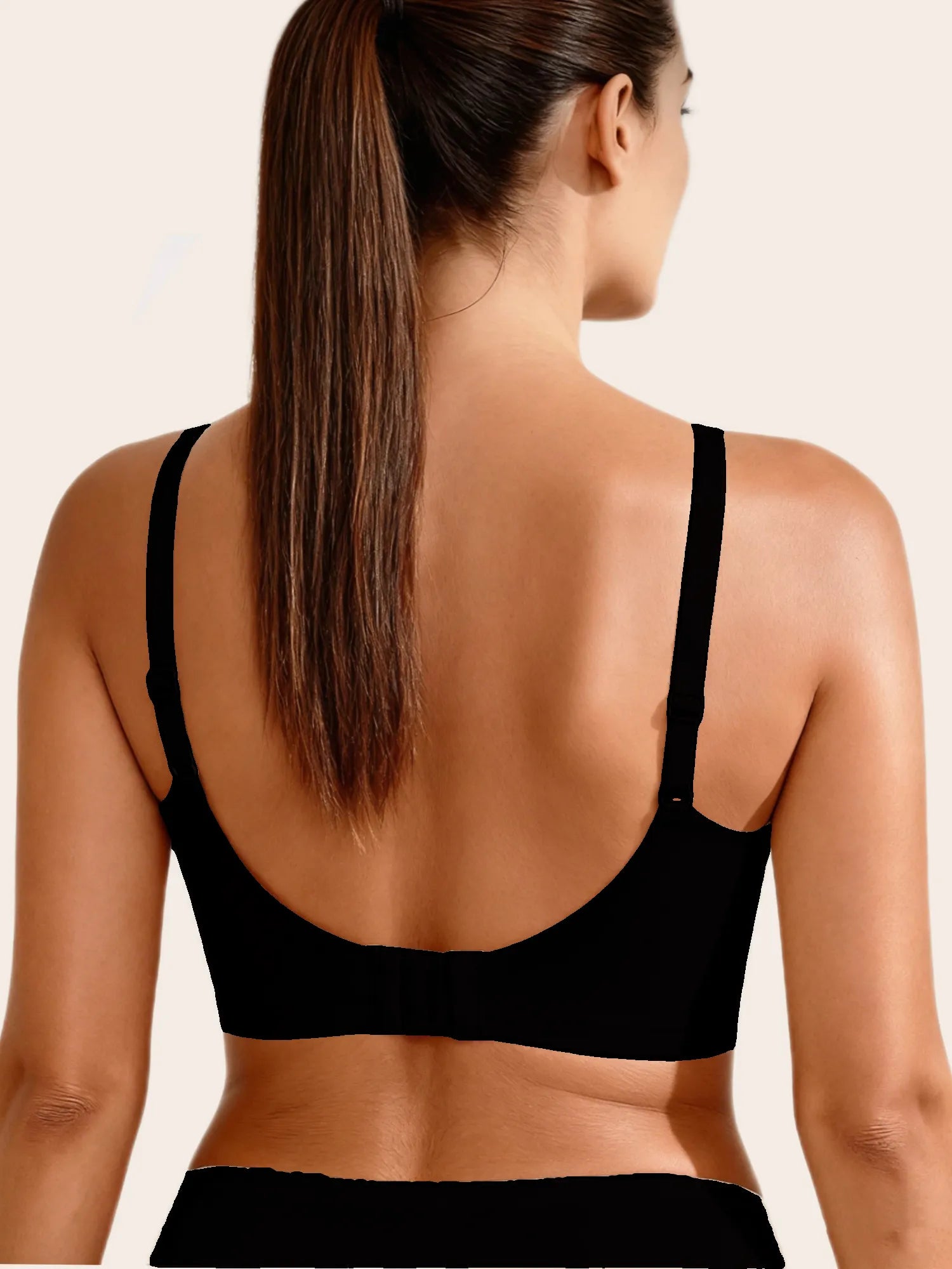 U Back No Underwire Seamless Push Up Bra Plus Size