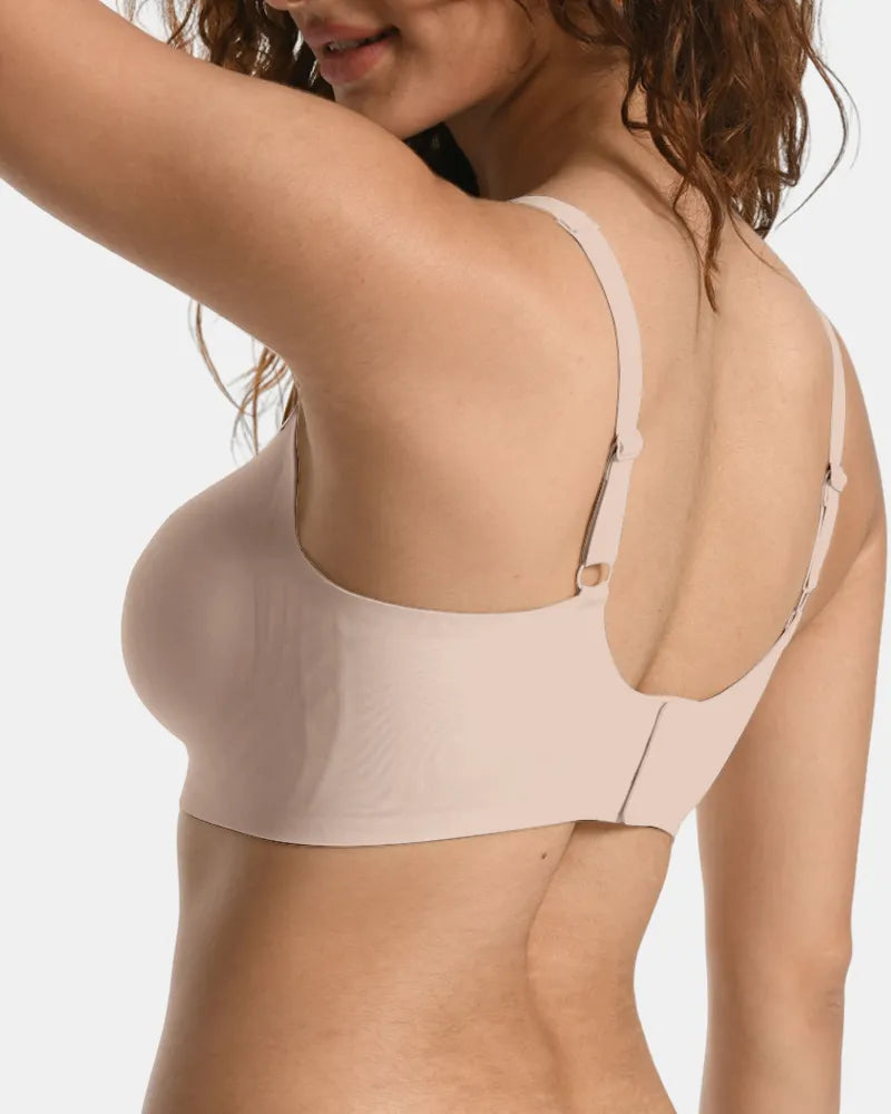 V Neck Jelly Bra with Back Clasp