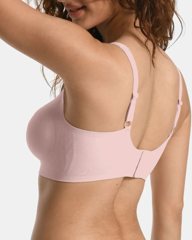 V Neck Jelly Bra with Back Clasp