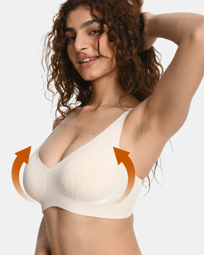 V Neck Jelly Bra with Back Clasp