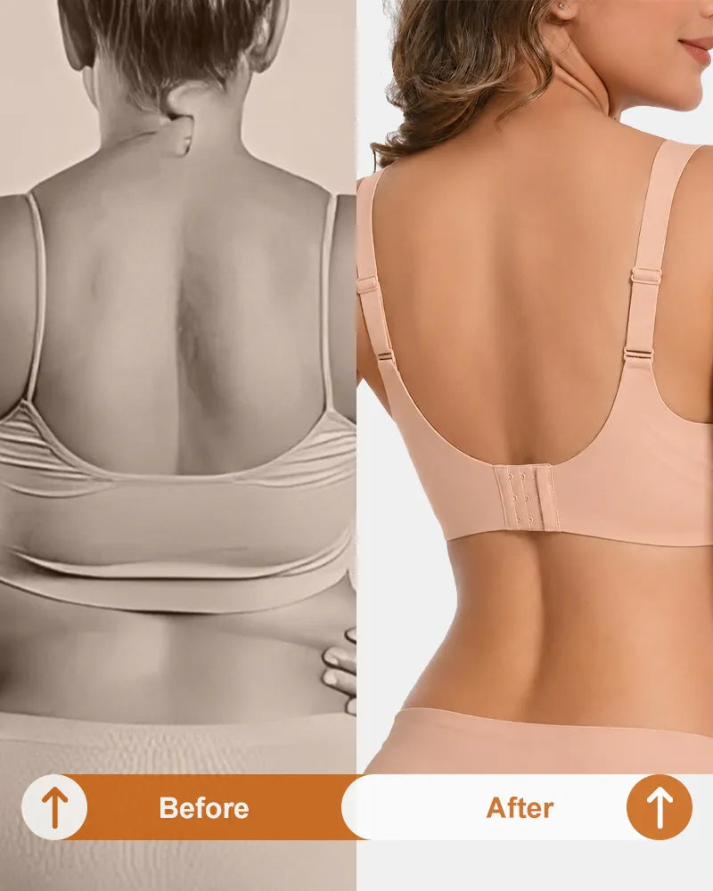 V Neck Scalloped Wireless Bra
