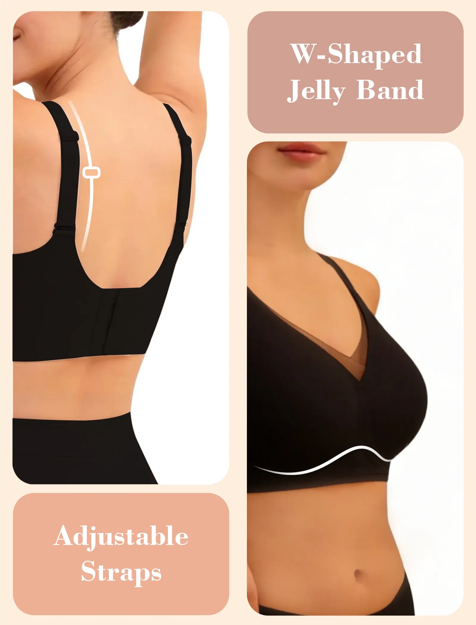 Plus Size Seamless Wireless Bra