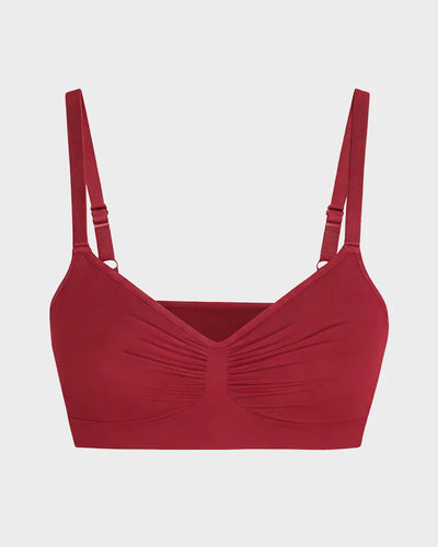 W Shaped Back Smoothing Support Wireless Sculpting Bra
