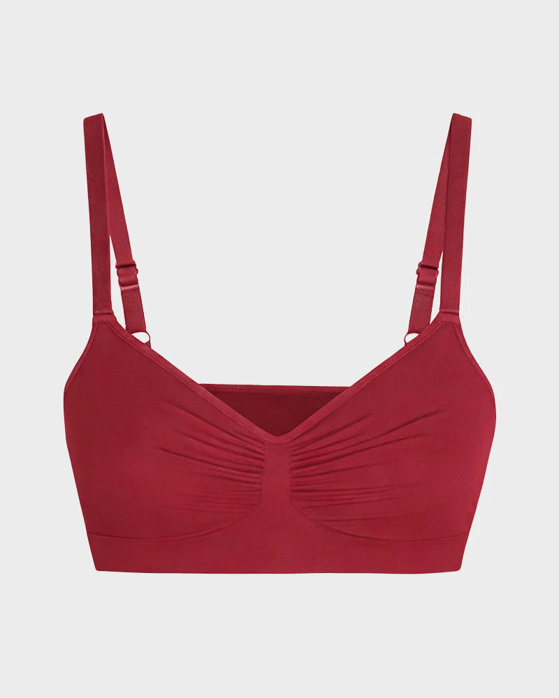 W Shaped Back Smoothing Support Wireless Sculpting Bra