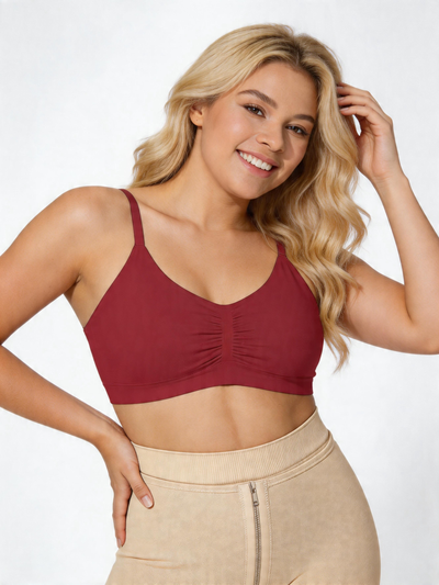 W Shaped Back Smoothing Support Wireless Sculpting Bra