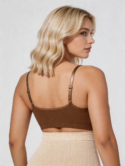 W Shaped Back Smoothing Support Wireless Sculpting Bra